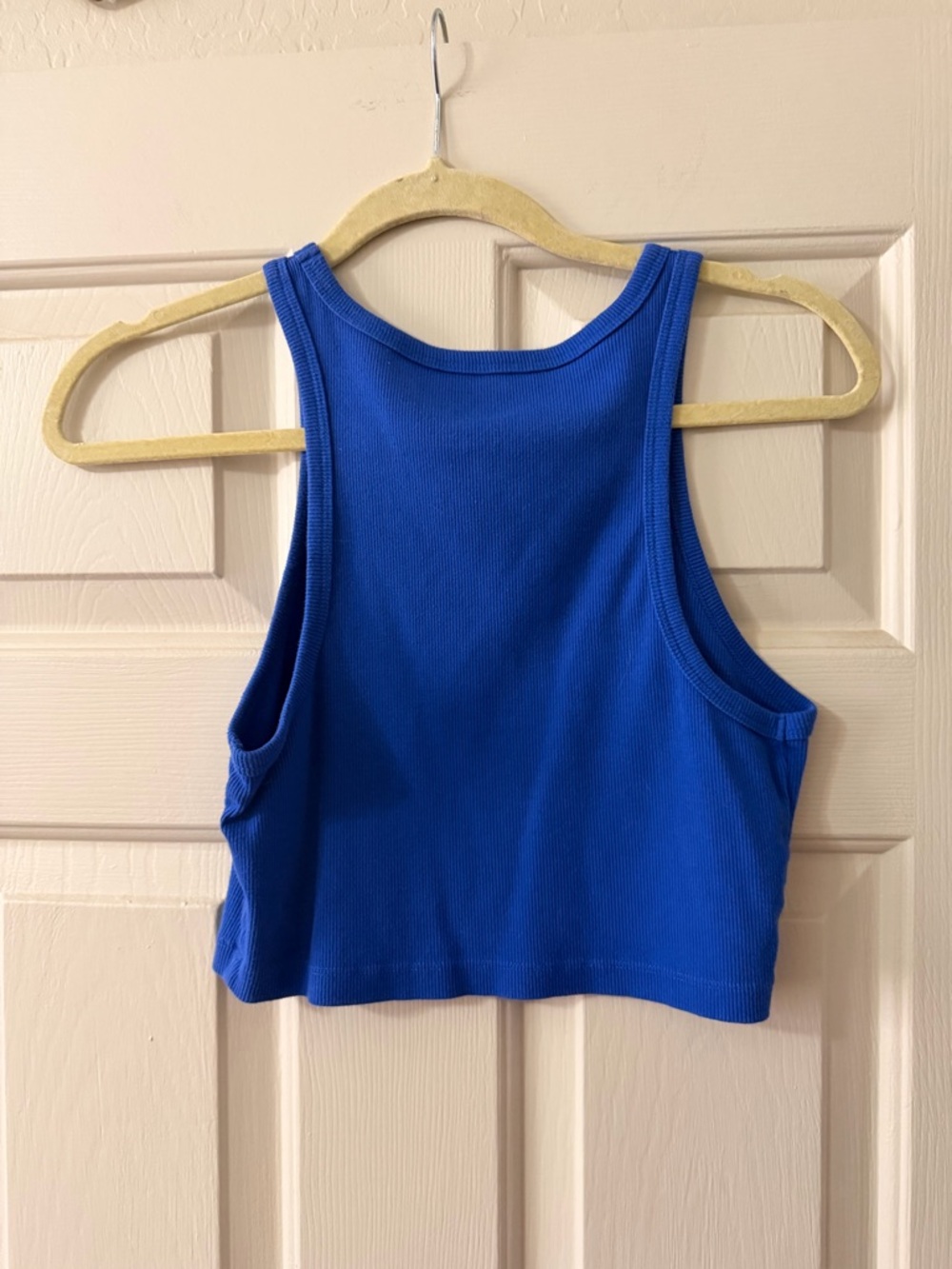 wild fable Ribbed Cropped Tank Top in Royal Blue - Picture 3 of 3